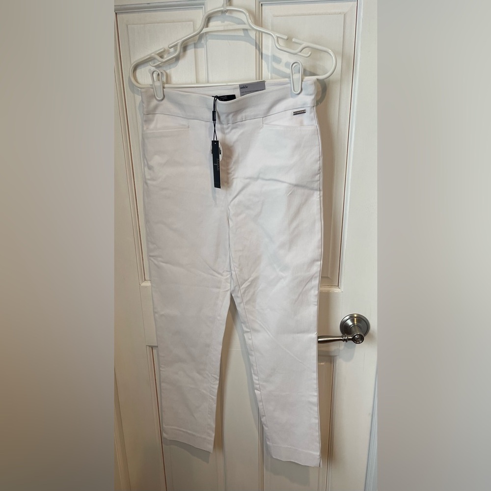 Tahari White Ankle Pants M